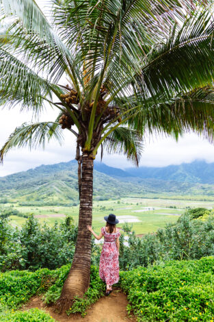 Black-Hat-Flowy-Dress-Hawaii-Blogger
