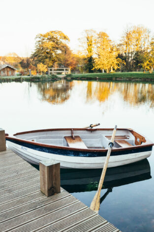 Beautiful Boat on Lake