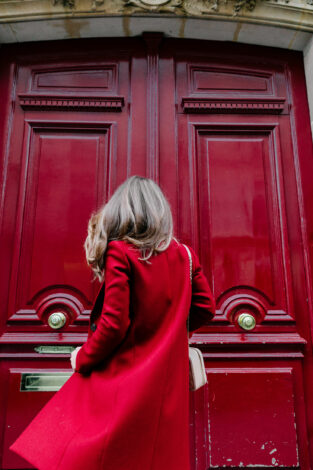 red-coat-paris-door