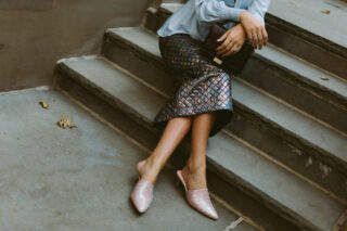 Jenny Cipoletti from Margo and Me blog in a Moda Operandi outfit in New York City